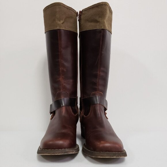 Durango Womens Leather Harness Riding Boots Size 7 Equestrian Country Barn Ranch - Picture 2 of 15
